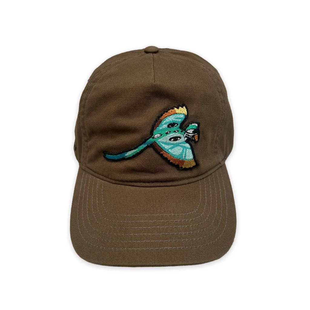 Cap featuring artwork by Ingrid Nuss Fine Art Gallery Wilderness Garden Route South Africa